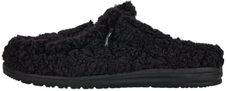 HEYDUDE Women's Wendy Cozy Slipper, Black/Black, Size 9