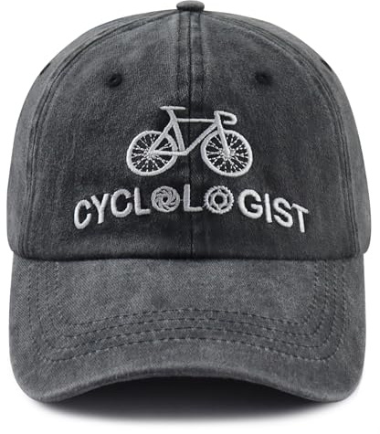 mukroiw Cyclist Gifts for Men Women, Bike Accessories Hat for Dad Mom Black