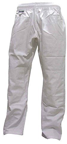 Pantalon de judo blanc, taille élastique, 2025160, Weiß, Taille 160