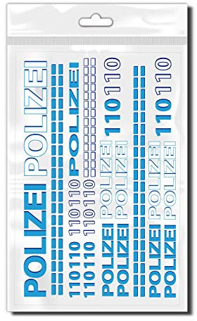 style4Bike Polizei individuelle Polizei als Schriftzug Fahrrad Sticker Set für Fahrrad ✓ Coole Aufkleber ✓ | D00075