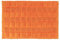 Relaxdays Badematte Baumwolle, 60 x 40 cm, rutschfest, waschbar, Vorleger Badezimmer, Badteppich rechteckig, orange