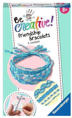 Ravensburger - Be Creative Mini | Braccialetti dell'amicizia | Braccialetto Bambini | Giochi Creativi Bambina 8 Anni o Piú | Kit Lavoretti Creativi per Bambini | Idee Regalo Bambina 8 Anni