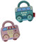 Toyvian 2 Piezas Coche De Juguete Clave Mini Cerradura con Llave Candados con Llave Empujar y Andar Vehículos Coches De Juguete Accionados por Fricción Rompecabezas Regalo Bebé El Plastico