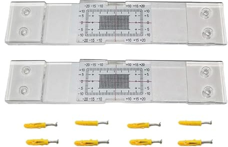 Medidor estándar de grietas de hormigón (2 o 4 unidades) Herramienta de registro de fisuras precisa para monitoreo de grietas, regla de medición de grietas, registro de monitoreo de grietas