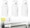 HJIAMA 3 Piezas Soporte Radiador Pared, Toalleros de Baño Radiador, Blanco, Material ABS, con Tornillos de Montaje, Distancia Ajustable, Radiador Toallero Electrico, Apto para Radiadores, Secadoras