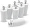 DOJA Barcelona Roller shutter stopper, pack of 8, white blind stopper, length 60 mm, PVC, roller blind replacement parts, blind accessories, blind stopper, stop for roller shutters