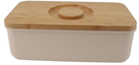 Moule à beurre avec couvercle en bois, boîte à pain avec couvercle en bois, moule à beurre avec couvercle, grand récipient à beurre avec couvercle en bois, support à beurre avec (-)