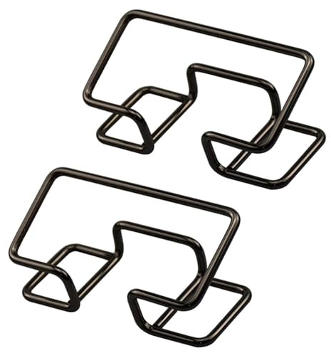 SENRISE 2-pack skrivbord visitkortshållare metall visitkortsstativ svart passar 100 visitkort