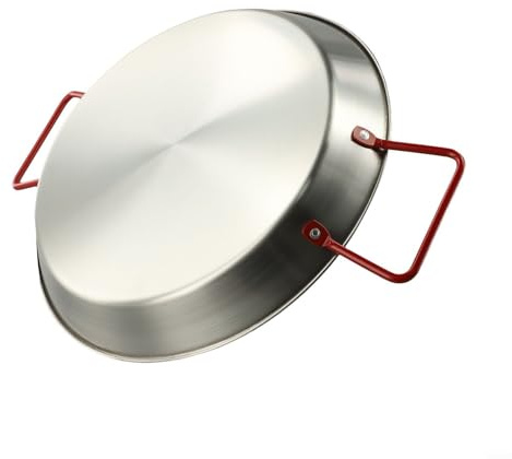 Sartén de mariscos de acero inoxidable de alta calidad para cocinar y servir con facilidad