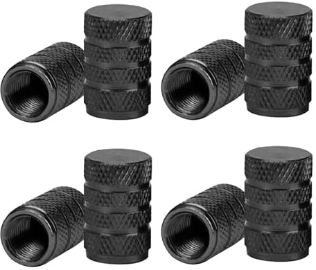8Pcs Aluminum Tire Valve Caps, Anti-Rust Air Leak Proof Dust Covers, Universal for Car Motorcycle Bicycle