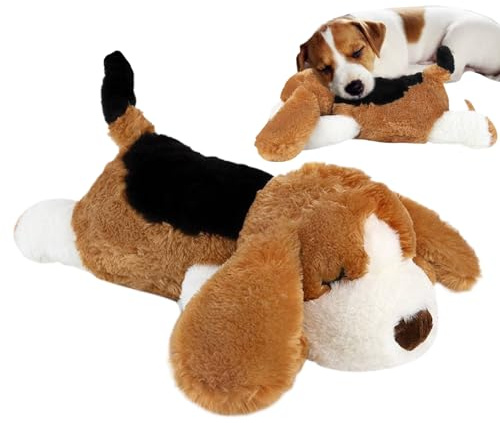 Générique Chiot Battement de Cœur pour Chien | Jouet en Peluche pour Chien | Aide Apaisante Douce pour Relaxation Sommeil Stimulation Éducation | Mâchonnement Dentition Éducation Caisse