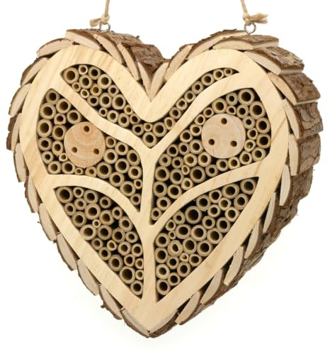 CKB LTD Maison à abeilles en bois à suspendre pour insectes, abeilles solitaires, coccinelles, décoration de jardin rustique