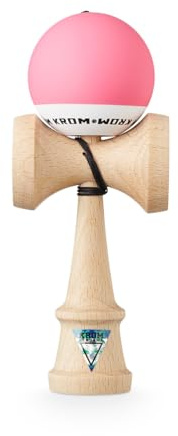 Krom Kendama Pop Pink Toy - Increased cognitive abilities - Improves balance, reflexes and creativity - Designed by a professional for beginners and experts.