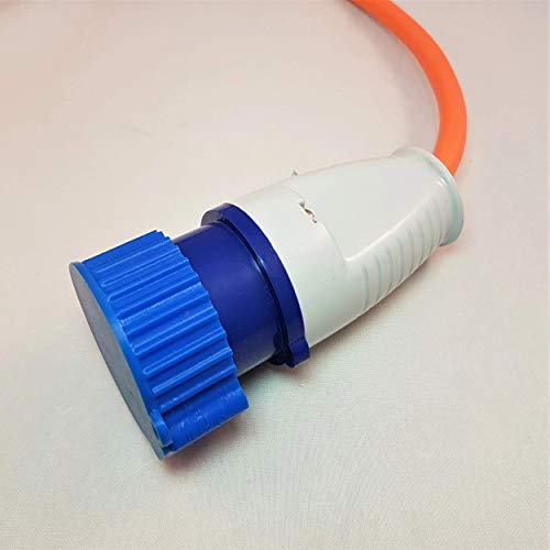 3D Cabin 16 Amp Mains Electric Plug Dust Cover For Motorhome Caravan Camping Campervan Hook Up 110v Transformer Construction Cable Protector Cap - Blue