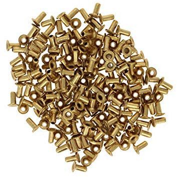 Yinpecly Lot de 200 rivets creux M2 x 4 trous traversants en cuivre double face pour circuit imprimé équipement mécanique de la vie quotidienne