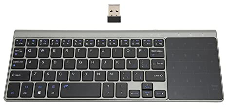 2.4G Wireless Keyboard with Touchpad, 2 in 1 FN F12 Toggle Touchpad Number Keys Portable Keyboard for WINDOWS for Android, for OSX System