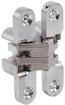 Cerniera Invisibile, 180 Gradi In Lega Di Zinco Porta Pieghevole Invisibile Cerniere A Croce Nascoste 43,7 Mm/60,4 Mm/68,8 Mm/94 Mm (60,4 mm)