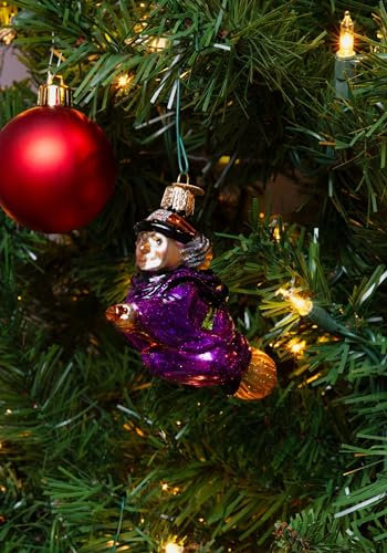 Old World Christmas Hexe en Broomstick Glasornament-Box, 10,8 cm