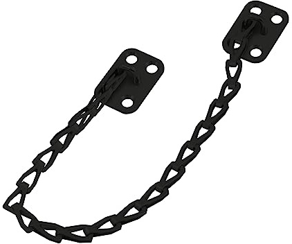 MG-S 12-Inch Long Transom Chain for Windows & Doors (Satin Black)
