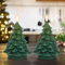 Eldnacele Weihnachtsbaumkerzen mit 6 Stunden Timer, 2er Set flammenlose Stabkerzen mit wachsbeschichtetem Design und flackernder 3D-Flamme, batteriebetriebene LED-Kerzen für Weihnachten