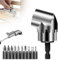105° Winkelschrauber Vorsatz Adapter, 2024 Corner Tool Screw Hub with Multi-function Bend Screwdriver Bit, 1/4-Zoll Sechskantschaft Winkelgetriebe für Garage Bauarbeiter (kurz)