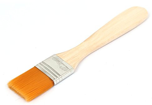 sourcing map 135mm x 22mm Mango de Madera Naranja Pincel Brocha de Pintor,