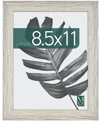 MCS Studio Gallery, Cornice in Legno Grigio con Venature, 21,6 x 28 Cm, 1 Pezzo