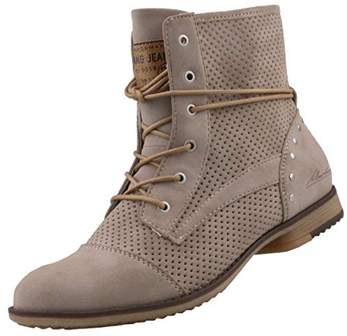 Mustang Femme 1382-501 Botte Tendance, Beige, 39 EU