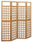 VidaXL Cloison de séparation à 4 panneaux Bois de pin solide 161x180cm