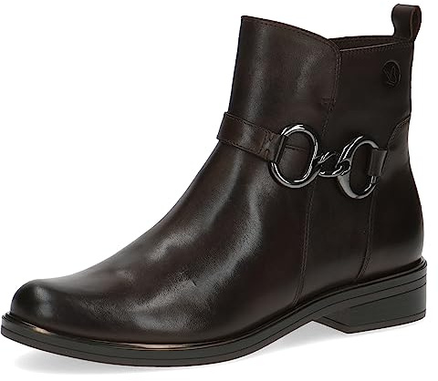 CAPRICE 9-25300-41, Stivaletti piatti con lacci Donna, Marrone (Dk Brown Nappa), 37 EU