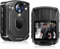 CAMMHD W1 HD 3840 * 2160P Body Cam, 10–12 Stunden Videoaufzeichnung, IP68 wasserdicht, H.265-Videocode, Nachtsicht-Bodycam, tragbare Körperkamera mit 2 um 360° drehbaren Clips (mit 32 GB TF-Karte)
