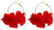 KBRPEY Boucles d'Oreilles pour Femme Léger Grandes Boucles d'Oreilles Fleur Pendantes de Rose en Argent 925 Hypoallergénique Mode Bijoux Cadeau pour Fête de Mariage Banquet