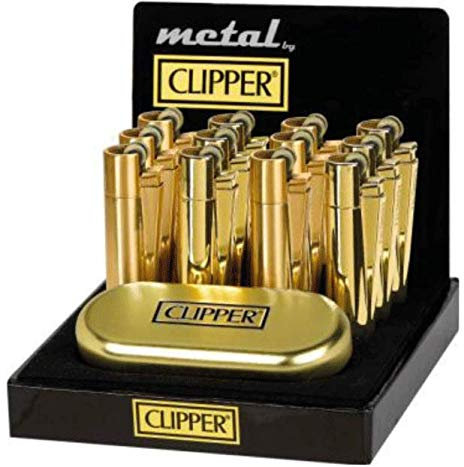 Sale! Clipper - Mechero de metal dorado brillante, en caja de regalo