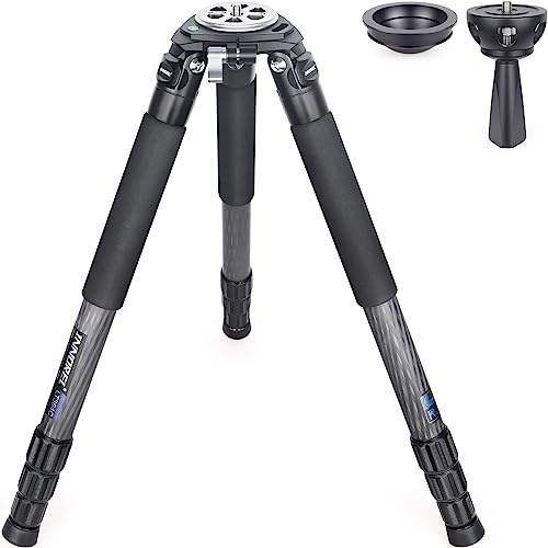 INNOREL LT364C systematiskt stativ 160 cm, professionellt och robust kamerastativ i kolfiber, max rör 36 mm, maximal belastning 35 kg med 75 mm skåladapter, stativväska, spetsar, extremt stabilt, (stativ + BL75N)