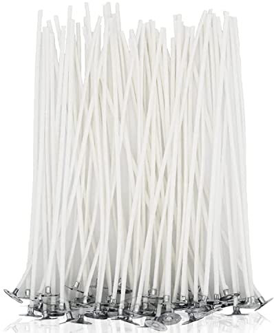 kerzendochte für Kerzen,10 cm Reine Baumwoll,100 Stück Kerzendocht Set für die Kerzenherstellung Candle DIY (10cm/4in)