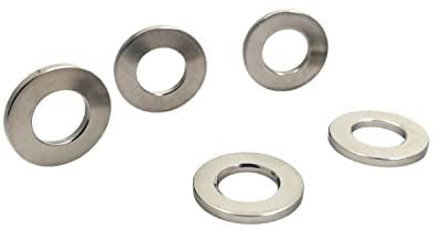 RISON-Titanium Rondelle Plate en Titane M7, 5 Pièces Rondelles Metal DIN125 6AL4V Qualité Aérospatiale Grade 5, Rondelles de Blocage Joint Plat Bague d'étanchéité pour Vis Boulon écrou