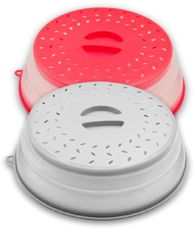 Microwave Splatter Cover 10.5” - Foldable Silicone Microwave Cover for Food