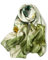 STORY OF SHANGHAI Seidenschal Damen 100% Seide, Natur Silk Scarf for Women, Luxuriöse Seidentuch Halstuch, Stola Als Geschenk, Warm Leicht und Weich, Mit Motiv 53 * 170 cm,Grüner Lotus