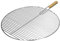 ECD Germany Grillrost aus Edelstahl rund Ø 54,5 cm mit abnehmbarem Griff, robust und rostfrei, Edelstahlgrillrost für Kugelgrill Grillkamin Buschbeck Gasgrill Feuerschalen Feuerkorb, Rundgrill Grill