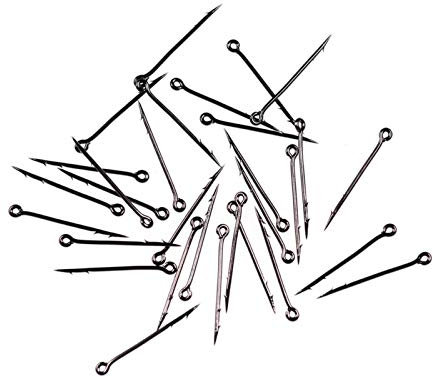 DunMuan 100PCS Metallköder-Spike Karpfen Angelhaken Köder Sting Boilies Pin Spike Maggot Corn Ronnie Haar Rigs Carp Feeder Angeln DunMuan (Color : S 7mm 100PCS)