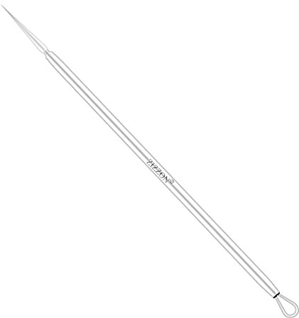 ZIZZON Titanium Lancet Needle Acne Blackhead Remover Pimple Extractor Popper Tool