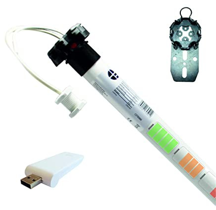 Akku Rolladenmotor Set - bi-direktional, Smart (Alexa, Google Home, etc.), für 60 mm 8-Kantwellen, inkl. Smart Stick (1 ST)