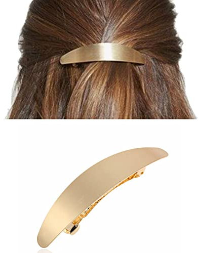 Wendalern Snap Hair Pin Clip Gold Dutt Haarspange Metall Haarhalter Clips Minimalistische Haarspangen Dekorativer Haarschmuck für Frauen und Mädchen
