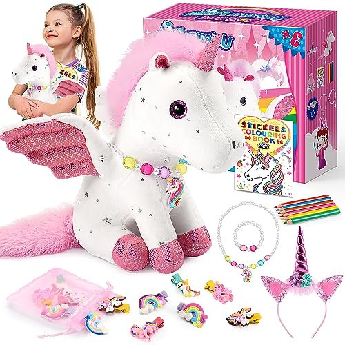 Tsokize Unicornio Regalo Niña 3 4 5 6 7 8 Años Unicornios Juguetes Niñas 3-10 Años Peluche Unicornio Manualidades Niños 3-8 Años Regalos de Cumpleaños Niñas
