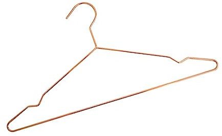 Zerodeko Wäschebügel Roségold Metallbügel Ohne Funktion Zum Aufhängen Von Mänteln Jacken Und