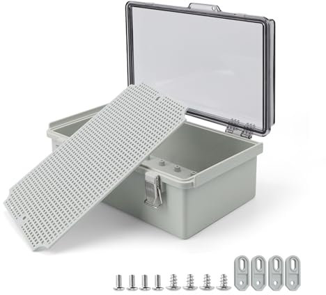 SRJQXH Verteilerdose Außen Wasserdicht 260 x 160 x 100mm, Aufputz Verteilerkasten IP66 Wasser und Staubdicht, Abzweigdose Kann für Schutz Stromversorgungen Kabel Signalanlagen Verwendet Werden