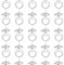 WLLHYF 20 soportes para tarjetas de mesa, soporte para fotos, mini metal, para números de mesa, tarjetas, postales, para bodas, fiestas, restaurantes, banquetes