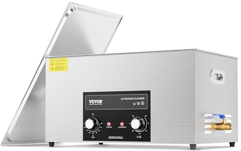 VEVOR 22 L Ultraschallreiniger mit Heiztimer & Korb professionelle digitale Schallkavitationsmaschine, 480 W Reinigungsmaschine für Laborwerkzeuge Metallteile Vergaser Messing Autoteile Motorteile