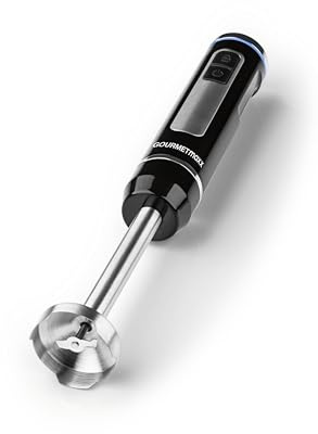 GOURMETmaxx Batteridriven handmixer | Handmixer trådlös & uppladdningsbar via USB-C | purépinne, visp och mixer | ersätter många köksredskap | Smoothie Maker med mixbägare | 16 000 varv/min
