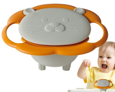 Bol rotatif anti-déversement rotatif à 360 degrés pour enfants, bol rotatif à 360 degrés, bol anti-déversement à 360 degrés, bols pour enfants, garçons, filles
